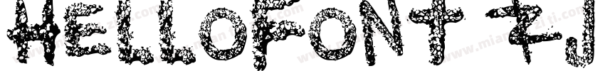 HelloFont ZJ KeKouKeAiTi中字字体转换